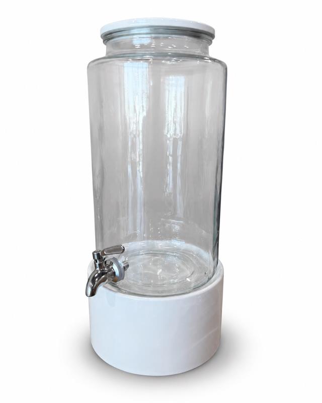 Rental store for Beverage Dispenser Glass With White Base in Orange County CA